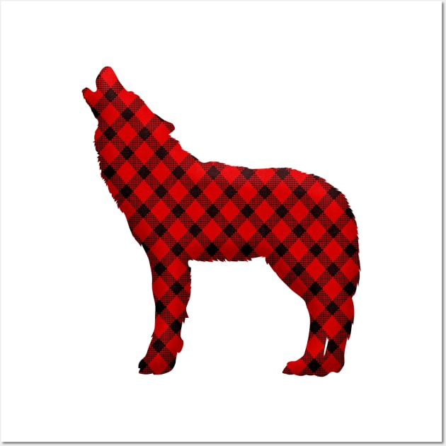 Buffalo Plaid Bear Wall Art by skycloudpics